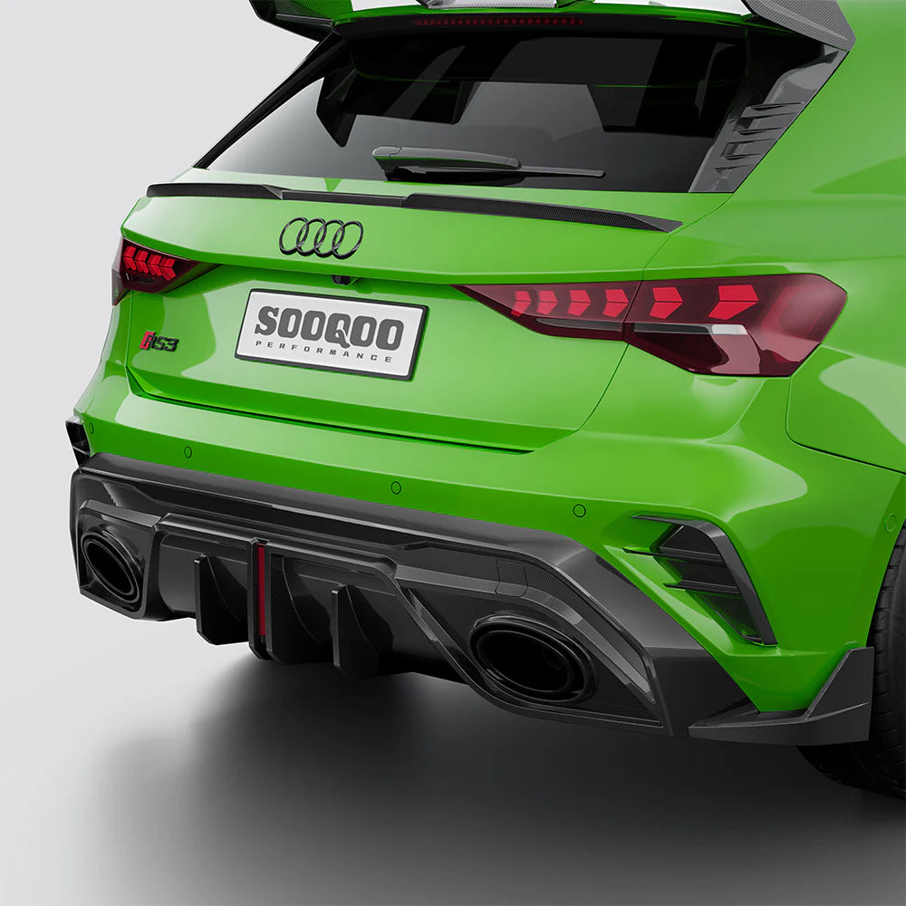 TOWMA. - SOOQOO AUDI RS3 Sportback 8Y Facelift Heckdiffusor