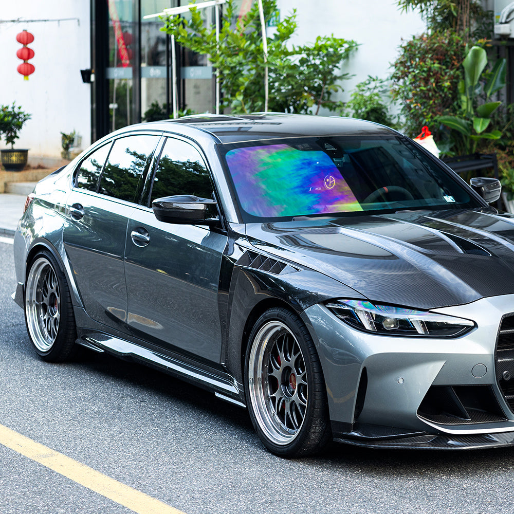 BMW M3 G80 vented fender close-up