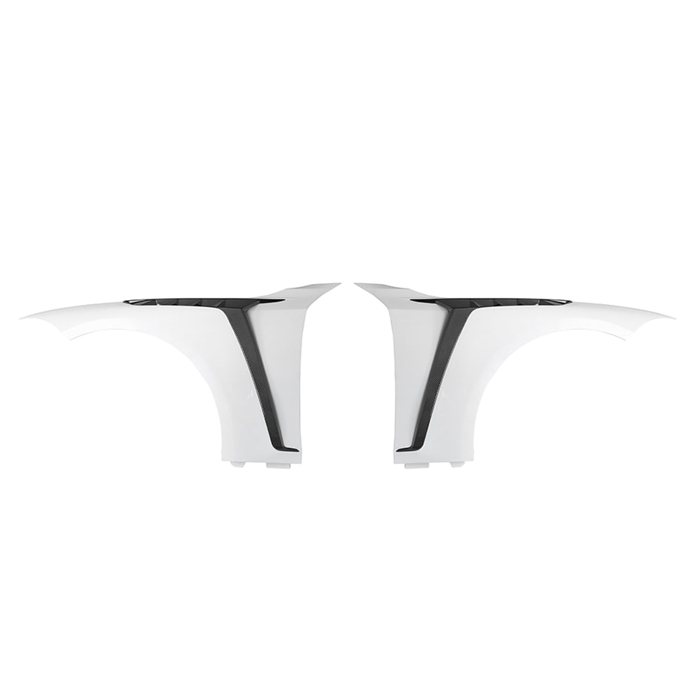 BMW M4 vented fenders primer finish