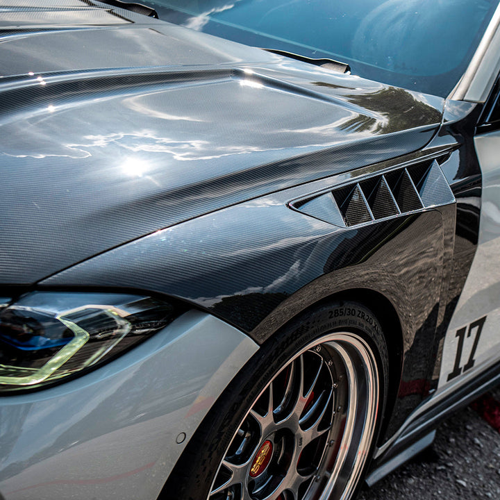 BMW M4 G83 vented fender close-up