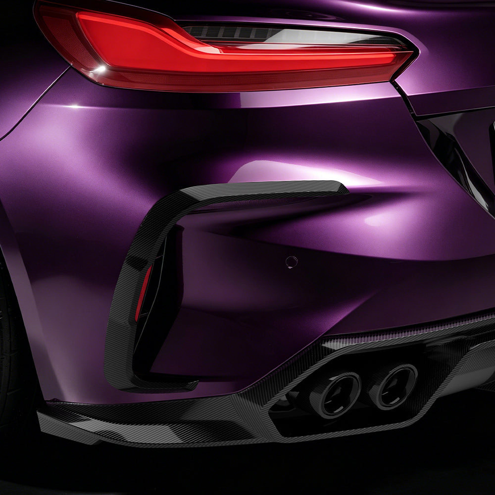 TOWMA. - SooQoo BMW Z4 G29 Prepreg Carbon Fiber Rear Bumper Inserts