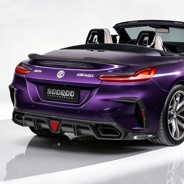 TOWMA. - SooQoo BMW Z4 G29 Prepreg Carbon Fiber Rear Diffuser