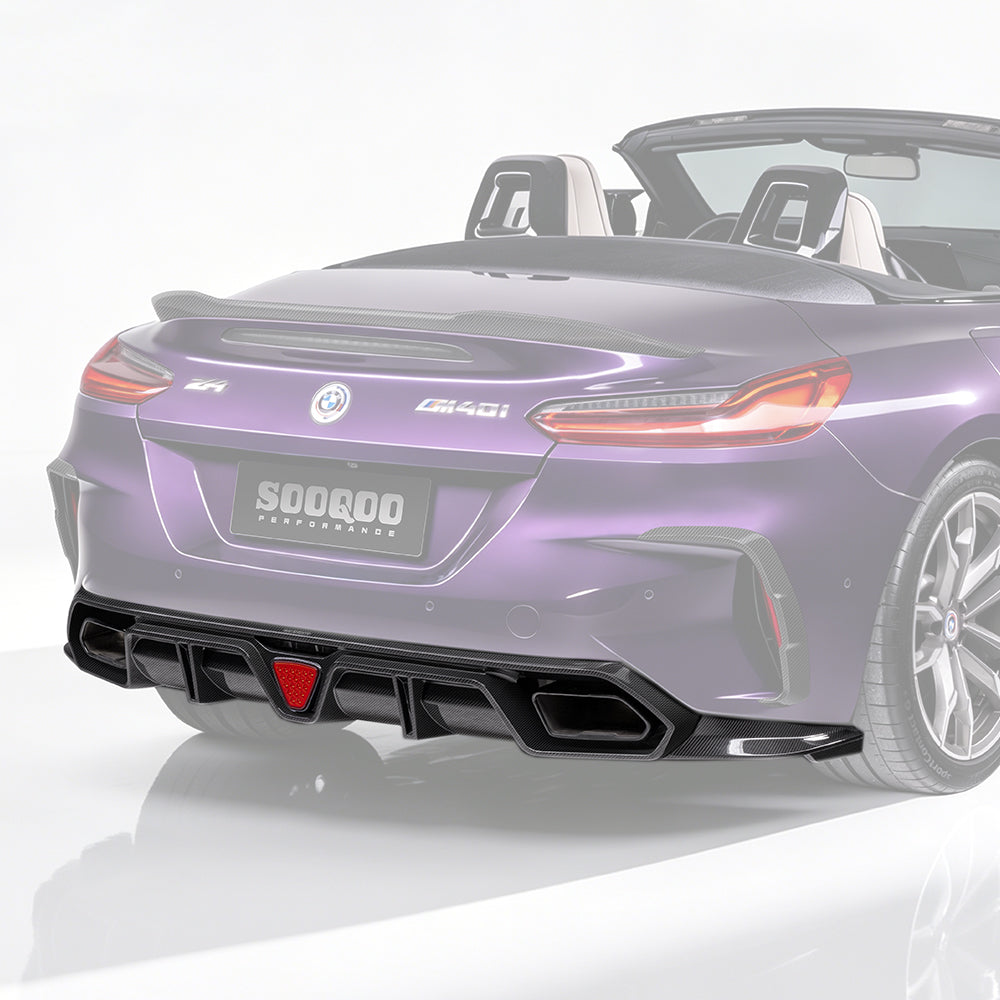 TOWMA. - SooQoo BMW Z4 G29 Prepreg Carbon Fiber Rear Diffuser