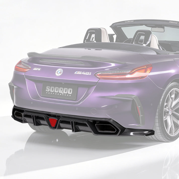 TOWMA. - SooQoo BMW Z4 G29 Prepreg Carbon Fiber Rear Diffuser