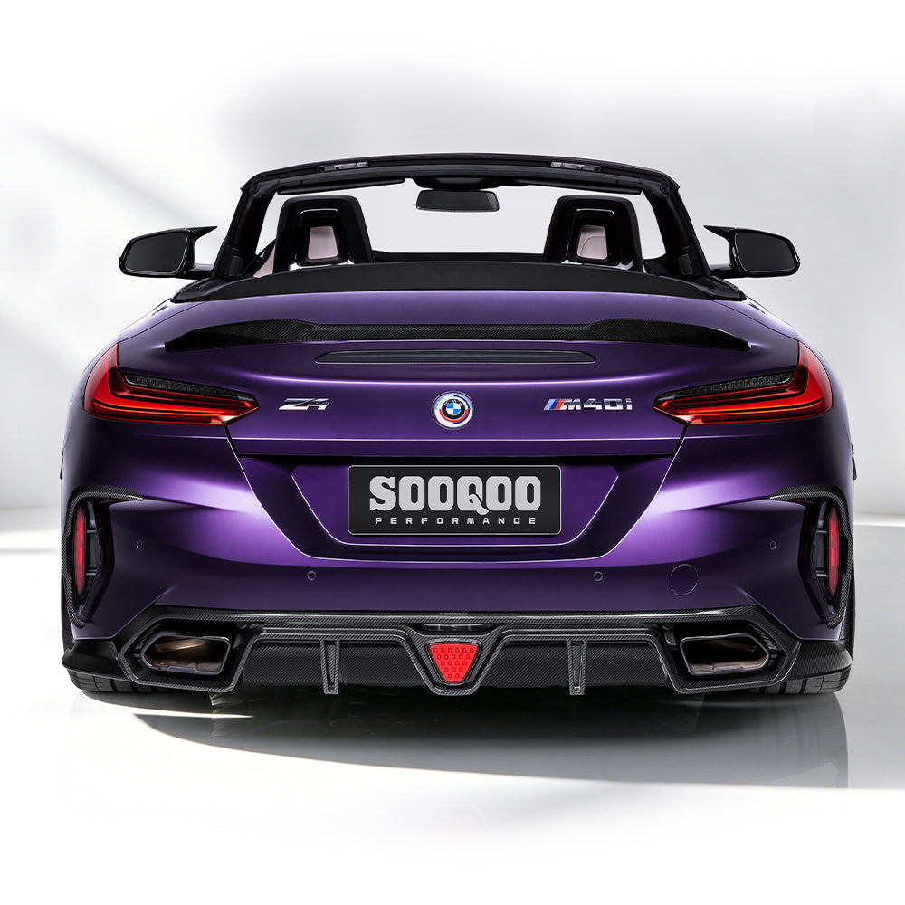 TOWMA. - SooQoo BMW Z4 G29 Prepreg Carbon Fiber Rear Diffuser