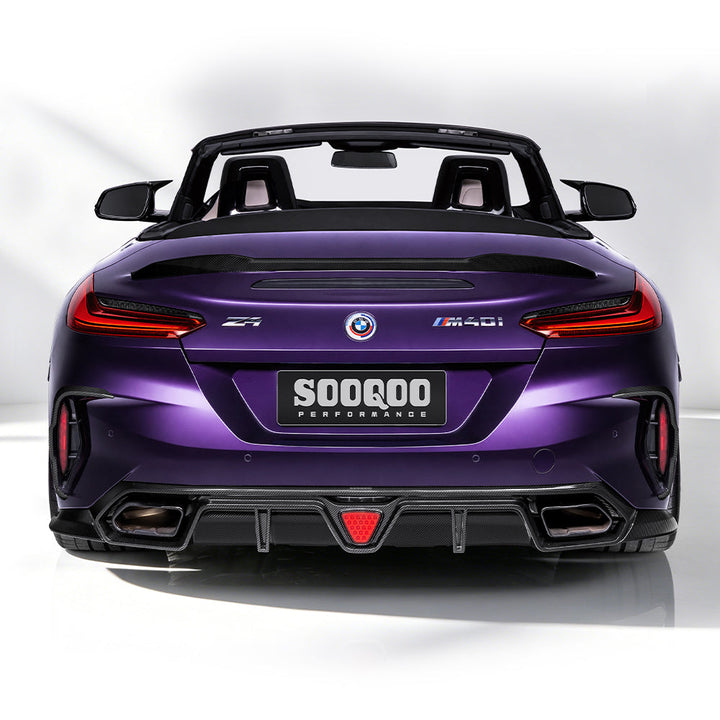 TOWMA. - SooQoo BMW Z4 G29 Prepreg Carbon Fiber Rear Diffuser