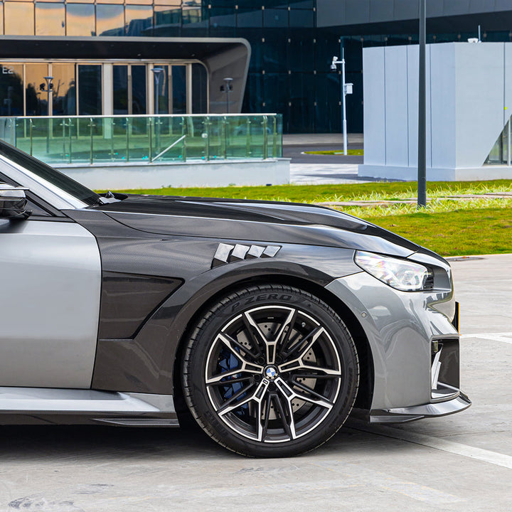 TOWMA. - SooQoo BMW M2 G87 Prepreg Carbon Fiber Vented Side Fenders