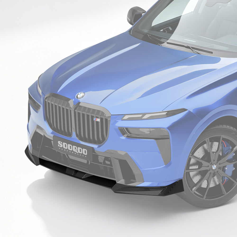 SOOQOO BMW X7 G07 LCI prepreg carbon fiber front lip