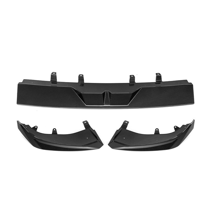 BMW X7 G07 LCI carbon front lip, zijaanzicht