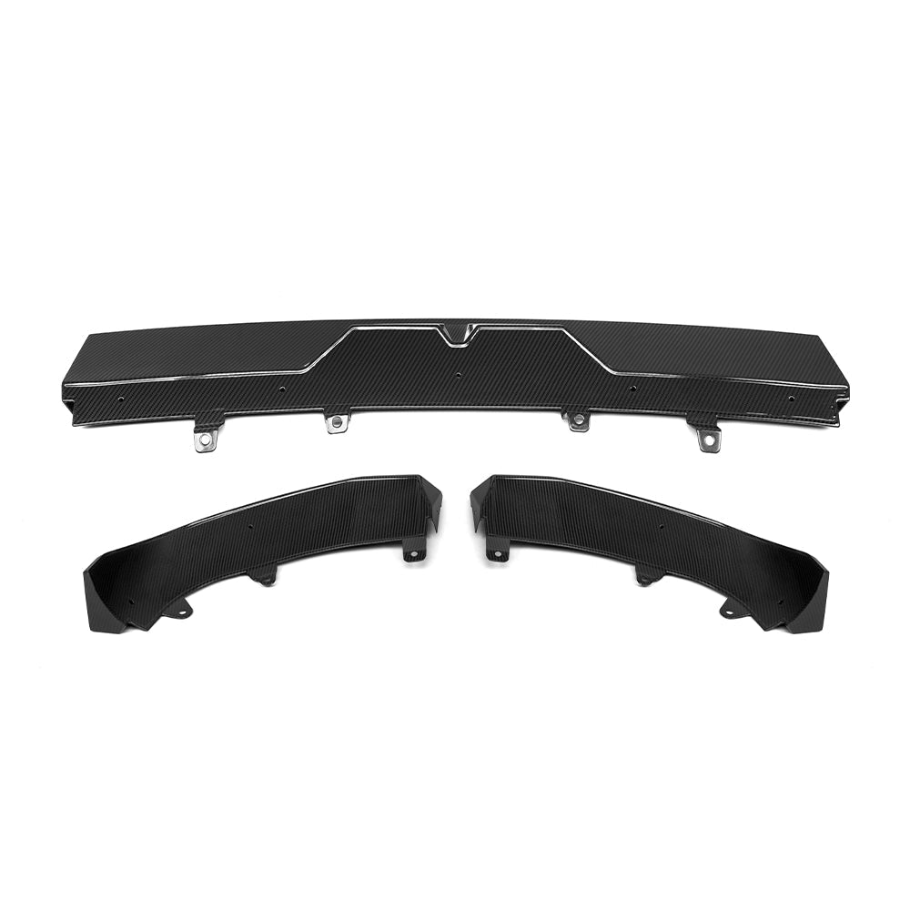 SOOQOO X7 G07 LCI front spoiler carbon weave close-up