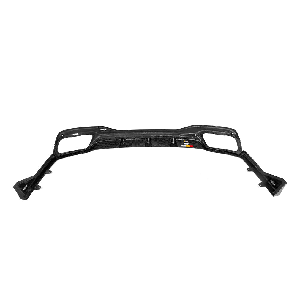 SOOQOO BMW X7 rear diffuser gloss carbon weave