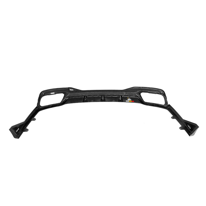 SOOQOO BMW X7 rear diffuser gloss carbon weave