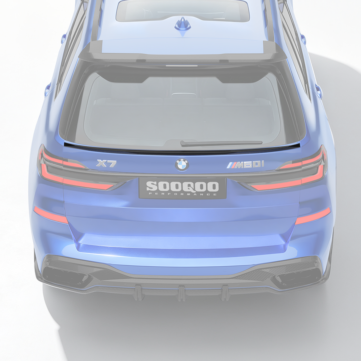 SOOQOO BMW X7 G07 prepreg carbon fiber rear spoiler
