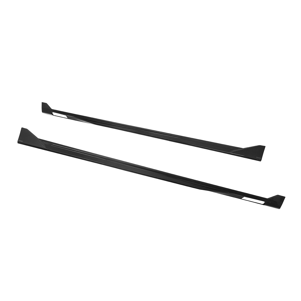SOOQOO BMW X7 side skirts gloss carbon weave