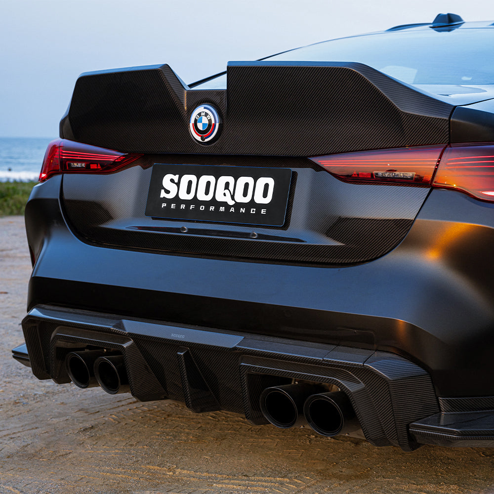 BMW M4 G82 carbon trunk lid gemonteerd