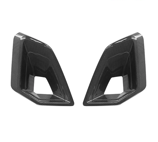 BMW X5 G05 Carbon Fiber LCI Front Bumper Air Ducts Trim Add-on