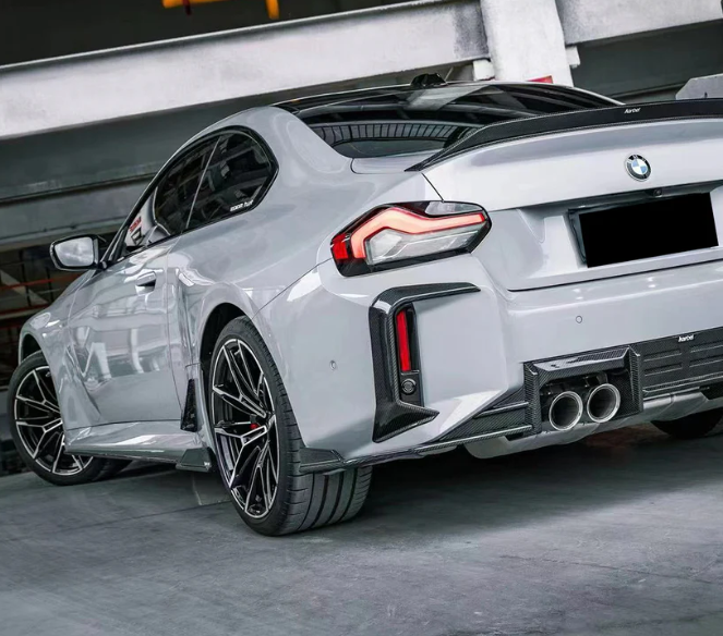 BMW G87 M2 Carbon Fiber Rear Bumper Trims