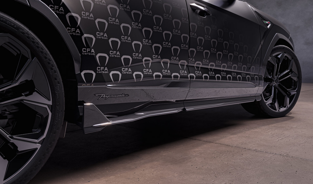 Lamborghini Urus Performante -  Carbon Fiber Side Skirt Extensions