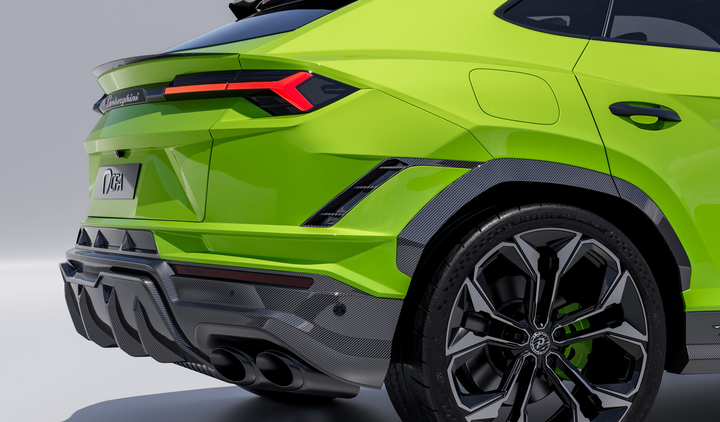 Lamborghini Urus Performante - Carbon Fiber Rear Bumper Inserts