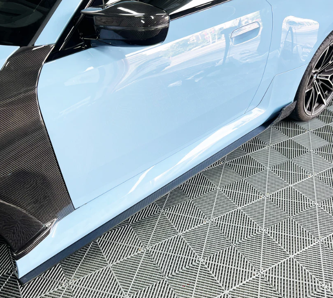 BMW G87 M2 Carbon Fiber A style side skirts