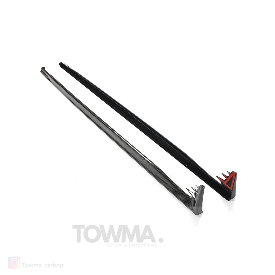 VW Golf 8 GTI/R Carbon Sidekirts - #towmaperformanceparts#