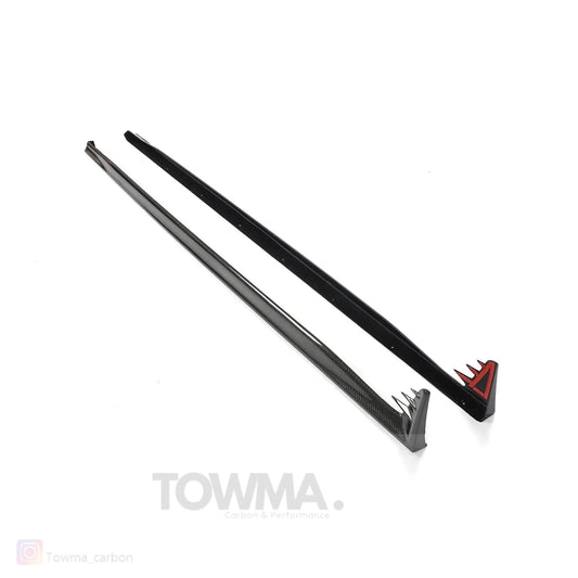 VW Golf 8 GTI/R Carbon Sidekirts - #towmaperformanceparts#