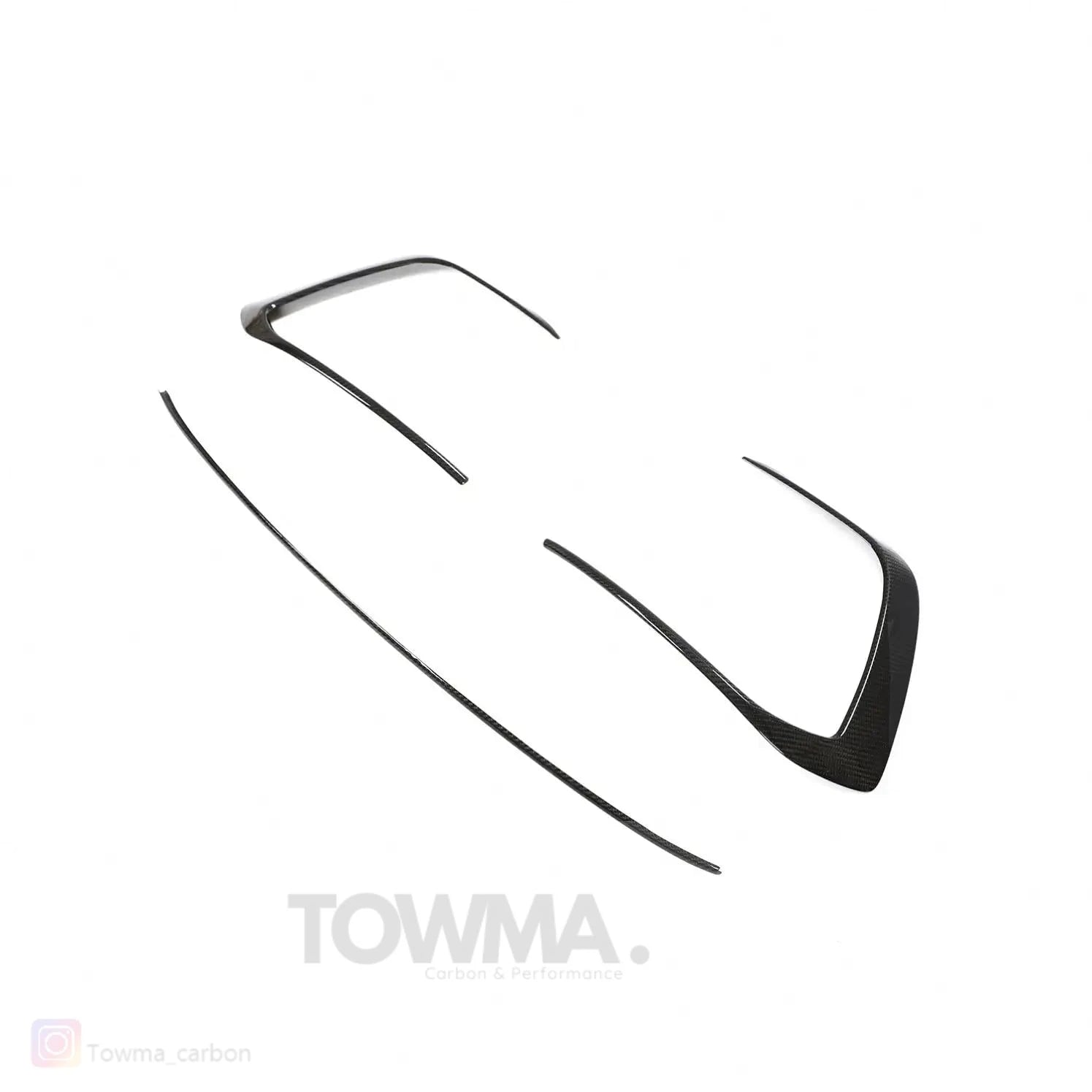 VW Golf 8 GTI Carbon Voorbumper trims - #towmaperformanceparts#