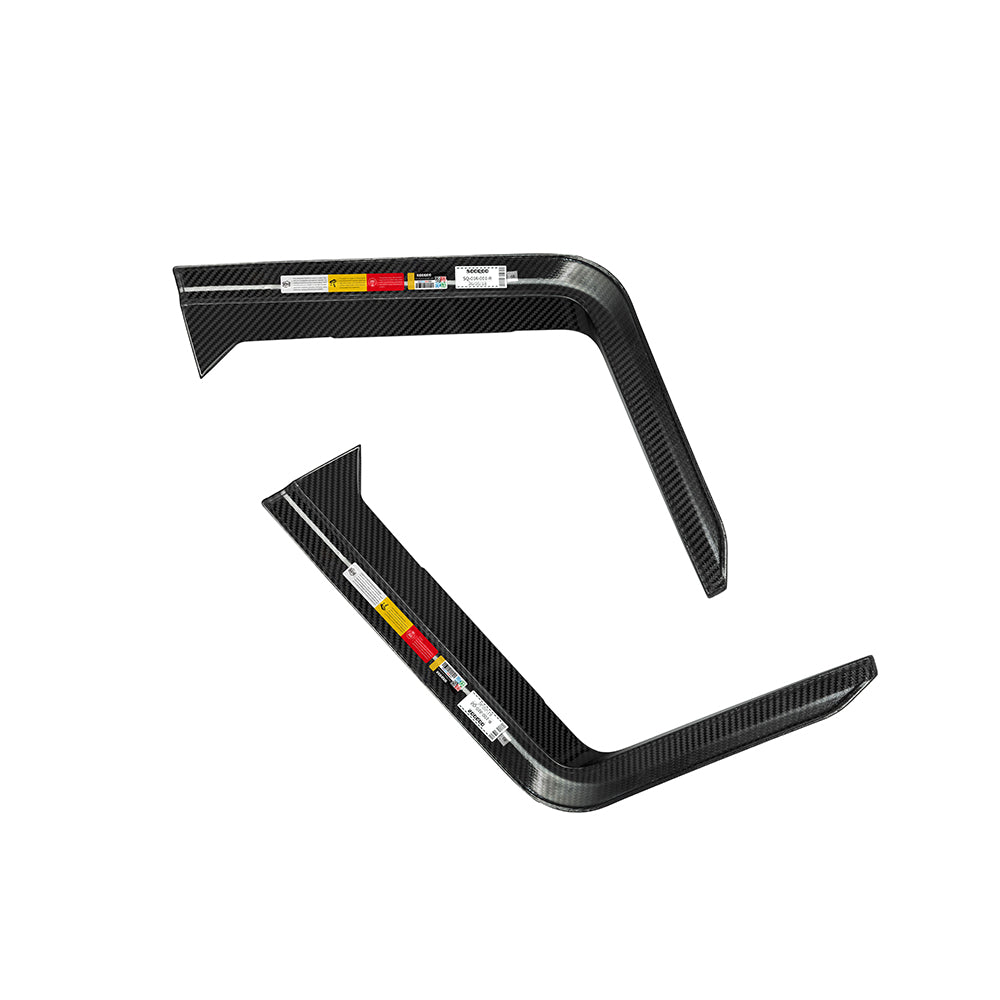 TOWMA. - SooQoo BMW XM G09 Prepreg Carbon Fiber Rear Bumper Inserts