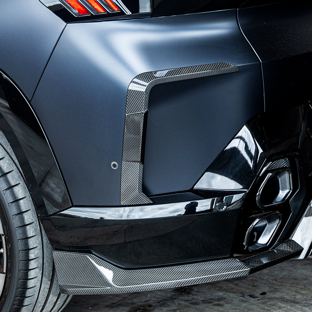 TOWMA. - SooQoo BMW XM G09 Prepreg Carbon Fiber Rear Bumper Inserts