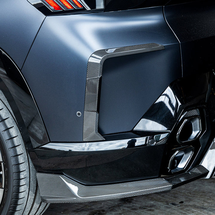 TOWMA. - SooQoo BMW XM G09 Prepreg Carbon Fiber Rear Bumper Inserts