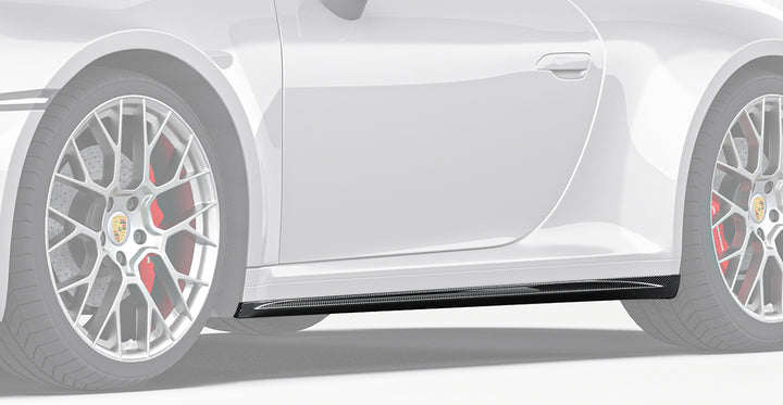 Porsche 911 992.1 Carrera Dry Carbon Fiber Side Skirts